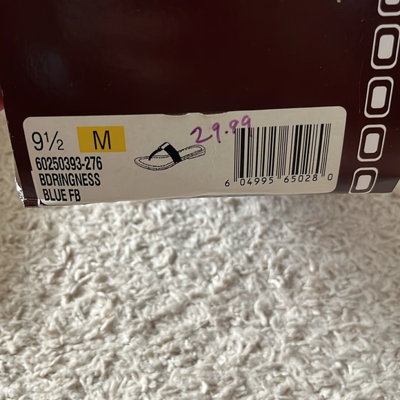 BRAND NEW IN BOX blue sparkle Bandolino Women’s Sandals, Size 9.5 - Picture 5 of 5